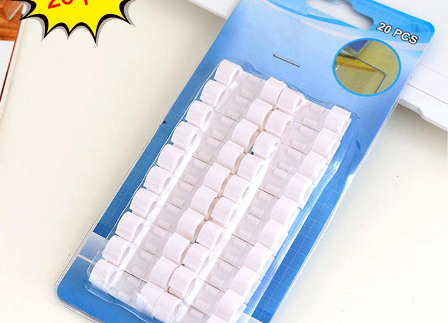 1761 Self Adhesive Cable Clips Wire Manage Holder Sticky Mount-round Plastic Cable Cord