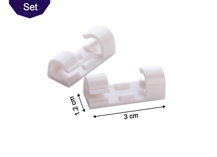 1761 Self Adhesive Cable Clips Wire Manage Holder Sticky Mount-round Plastic Cable Cord