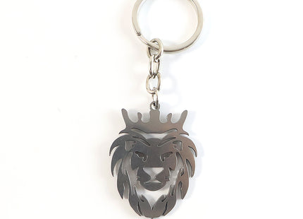 Stylish Metal Lion Head Keychain (1 Pc)
