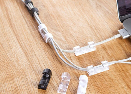1761 Self Adhesive Cable Clips Wire Manage Holder Sticky Mount-round Plastic Cable Cord